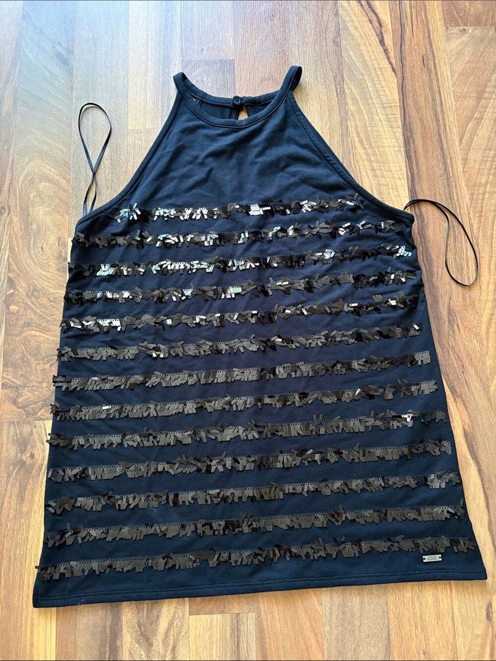 Armani Exchange Woman’s Black Knit Sleeveless Top Size S